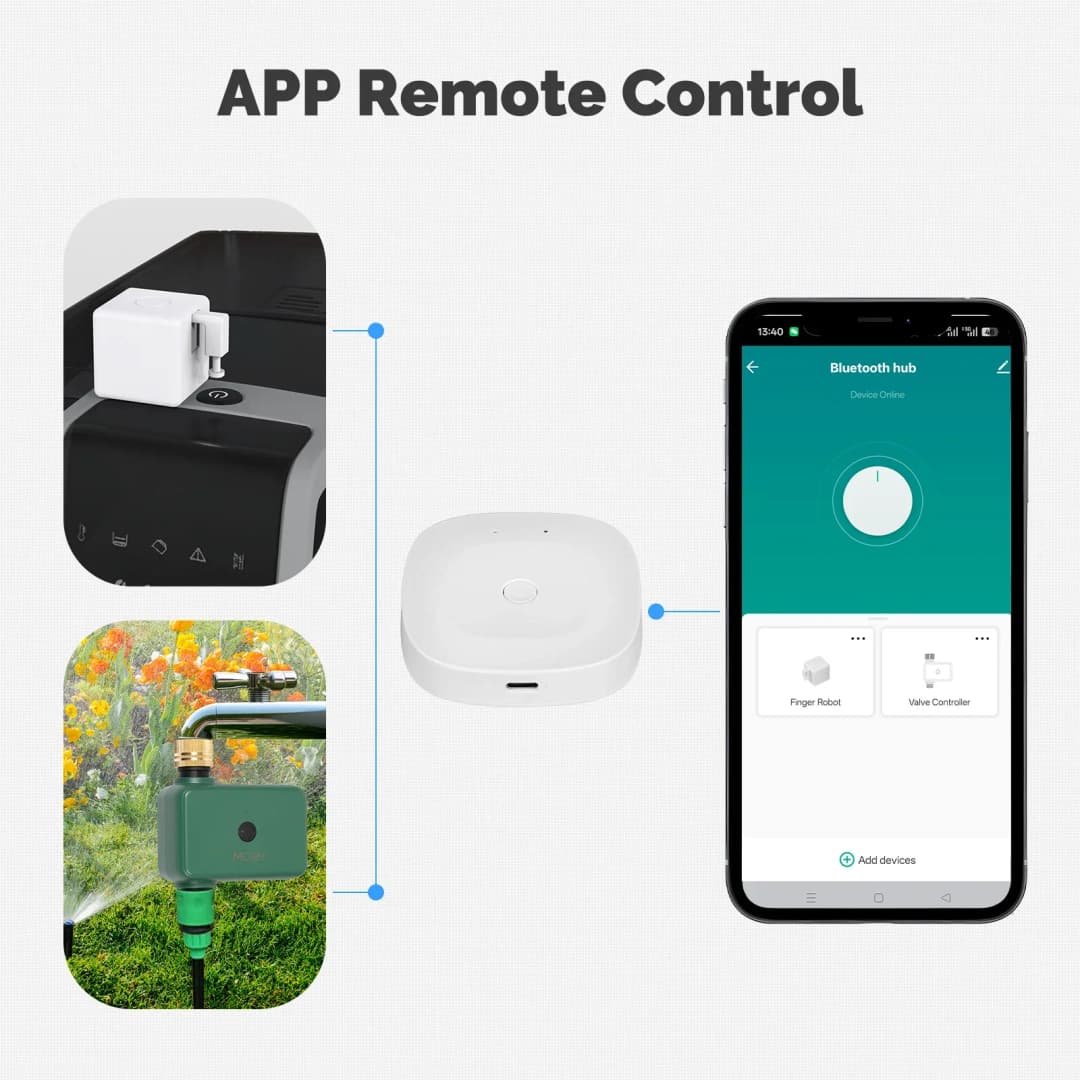 MOES Tuya Smart ZigBee Bluetooth Multi-Mode Gateway Hub Type-C Power Wireless Home Automation Works with Alexa Google Home - 2