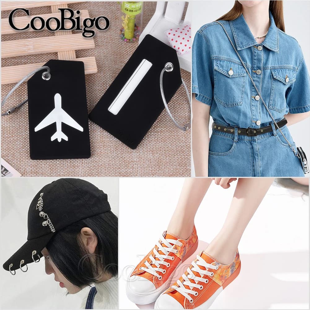 مجموعة أدوات الحلقات المعدنية الحلقات الثقوب لكمة المثبت أداة للملابس الجلدية والأحذية حزام الستار DIY بها بنفسك الاكسسوارات الحرفية الأسود - 4