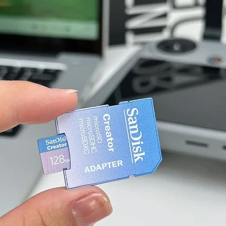 بطاقة ذاكرة SanDisk Creator microSD سعة 128 جيجابايت و256 جيجابايت V30 A2 U3 بطاقة ذاكرة أصلية لطائرات DJI بدون طيار وكاميرات الأكشن وألعاب Switch وبطاقات TF - 4