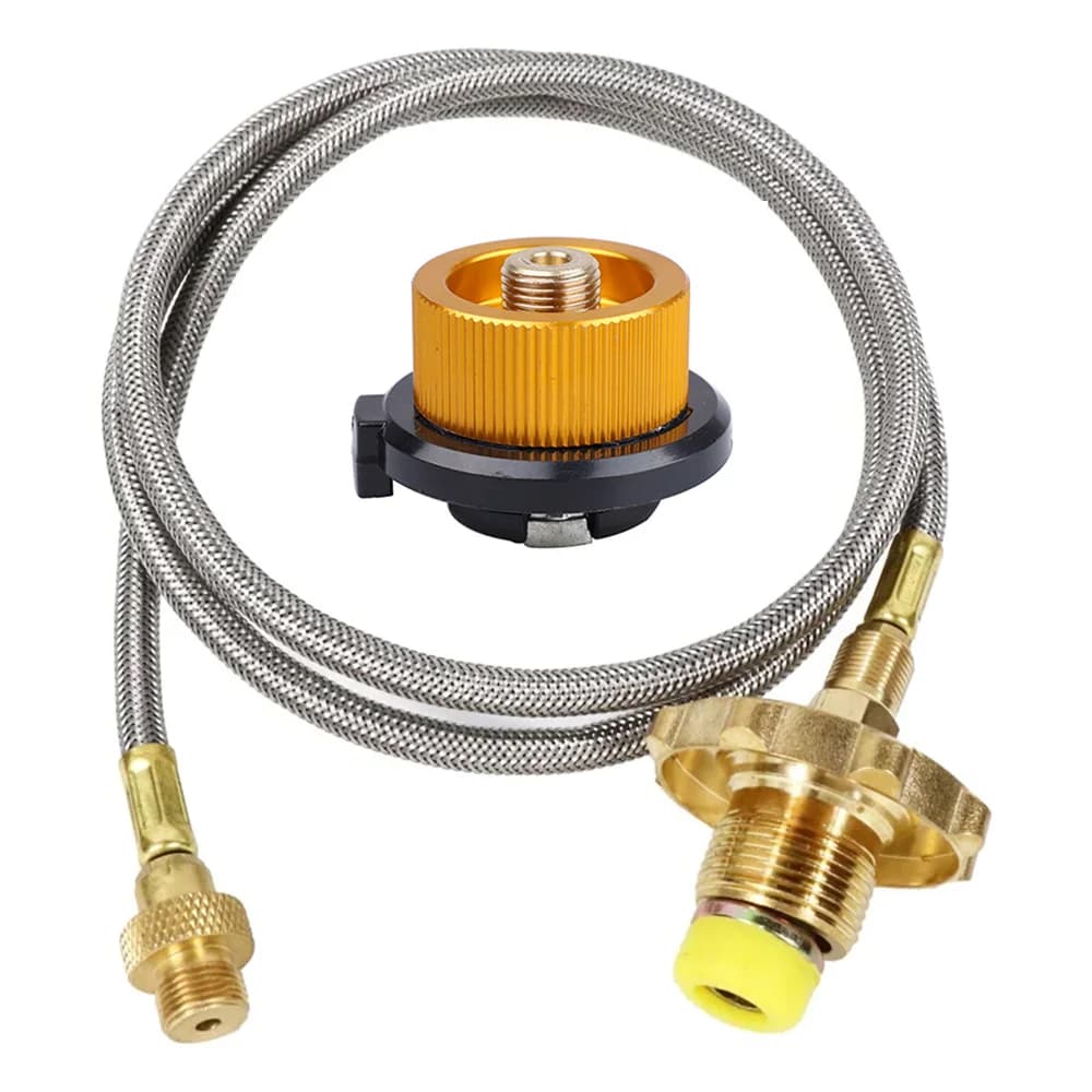 Outdoor Camping Gas Stove Propane Refill Adapter Gas Tank Connection Line Burner Adapter LPG Cylinder Hose Connector - 3