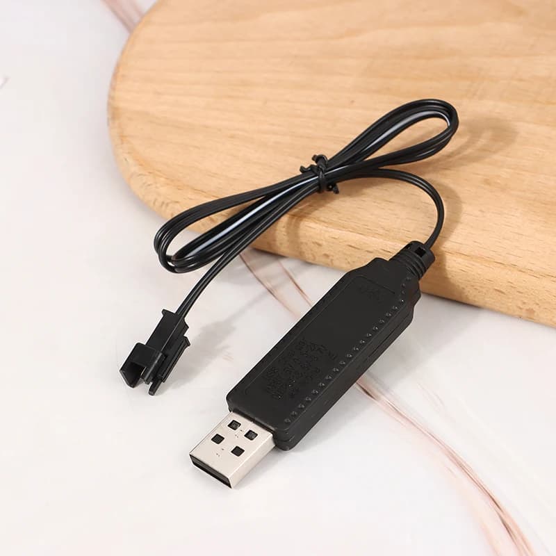 كابل شاحن USB ل 3.7 فولت شاحن بطارية ليثيوم SM-2P إلى الأمام RC سيارة أجزاء الطائرات أجهزة الاستقبال عن بعد لعبة الطائرات الملحقات - 2