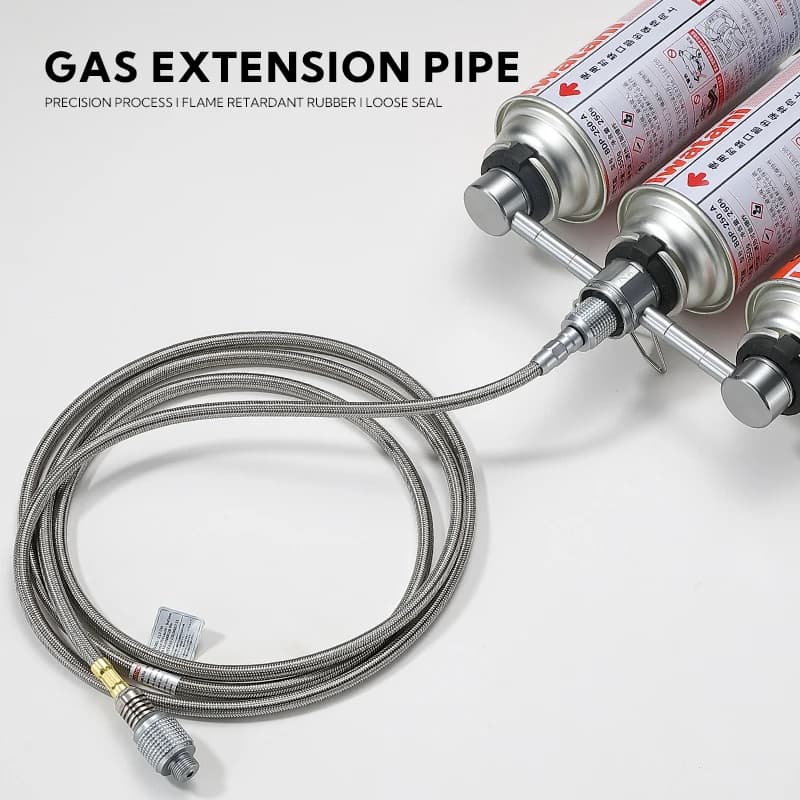 Camping Gas Stove Adapter ButaneAdapter Extension Hose Split StoveConverter Connection Hose Gas TankAdapter Camping Equipment - 4