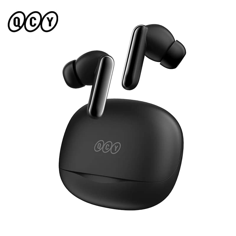 سماعات أذن لاسلكية QCY Melobuds N50 ANC مع 6 ميكروفونات، إلغاء ضوضاء المكالمات بتقنية الذكاء الاصطناعي، بلوتوث 5.4، اتصال مزدوج