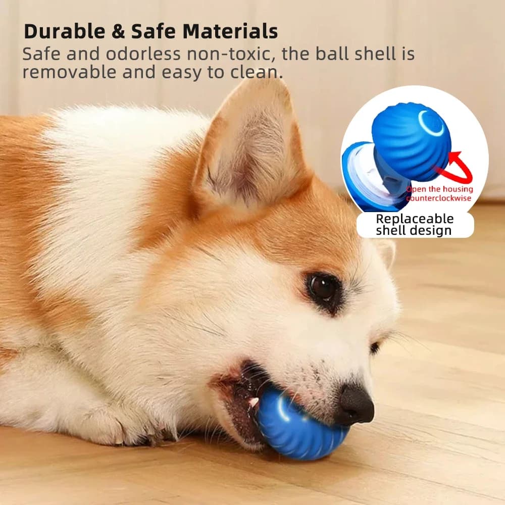 Pet Toy Ball Electric Interactive Game Gravity Sensor Smart Jumping Rolling Ball Automatic Moving Puppy Cat Entertainment Toys - 2