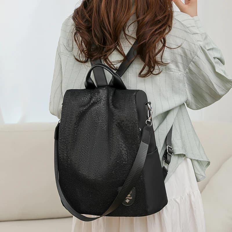 Women's Anti-Theft Backpack - Fashionable Travel Commuter Bag with Adjustable Shoulder Strap, Large Capacity Travel Backpack - 6