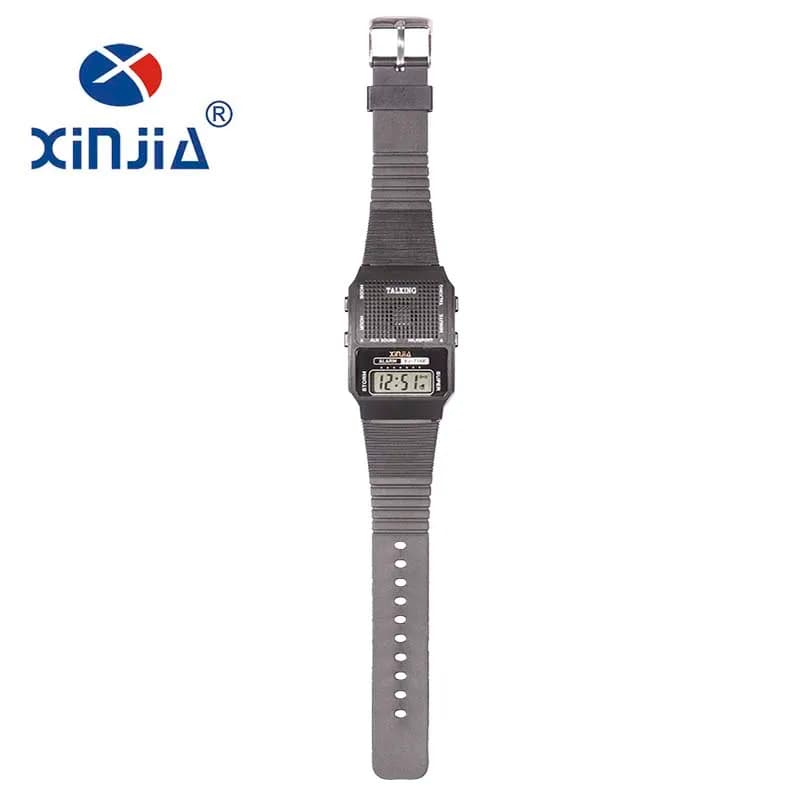 ساعة ناطقة بسيطة لكبار السن رجالاً ونساءً تتحدث الإسبانية والبرتغالية ساعات يد رياضية رقمية إلكترونية للمكفوفين - 6