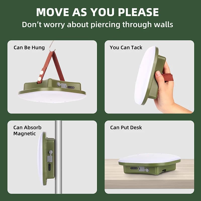 MOSLIGHTING13500maH LED Charging Camping Light With Magnet Portable Torch Fashion Tent Lamp Work Maintenance Emergency Lighting - 4