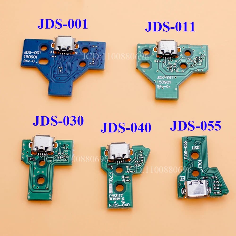 For PS4 Controller Micro USB Charging Board Port Socket jack Dock 12Pin 14Pin JDS 001 011 030 040 055 Connector Cable - 4