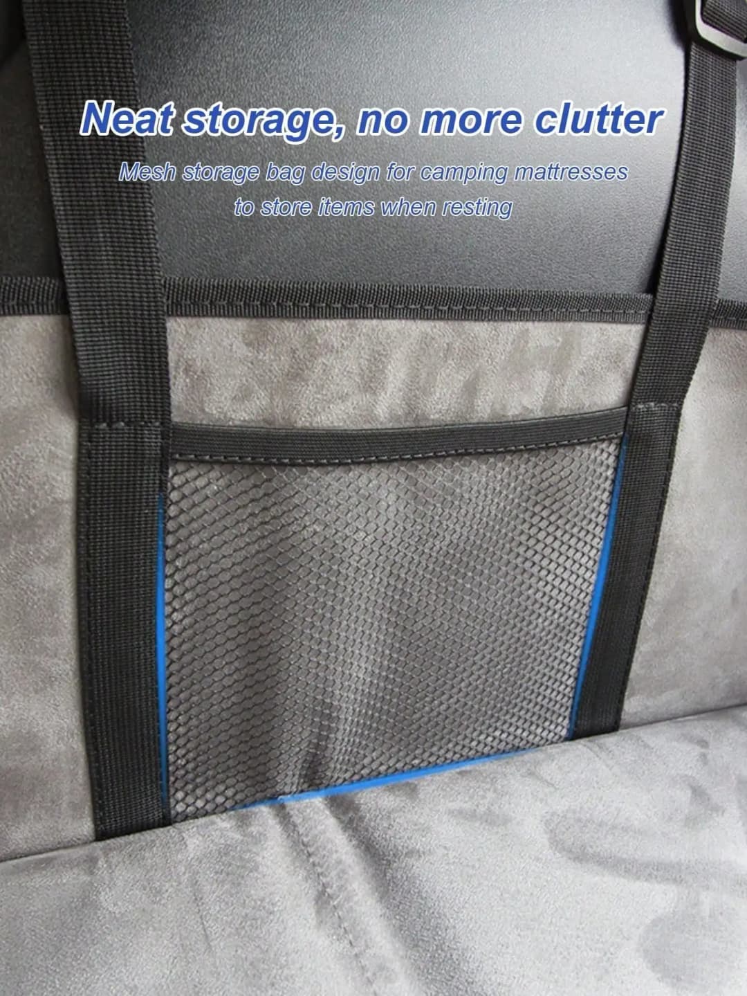 1Pc Car Bed Extender – Ideal for Camping, Road Trips & Overnight Travel, Folding Extension Mattress. - 4