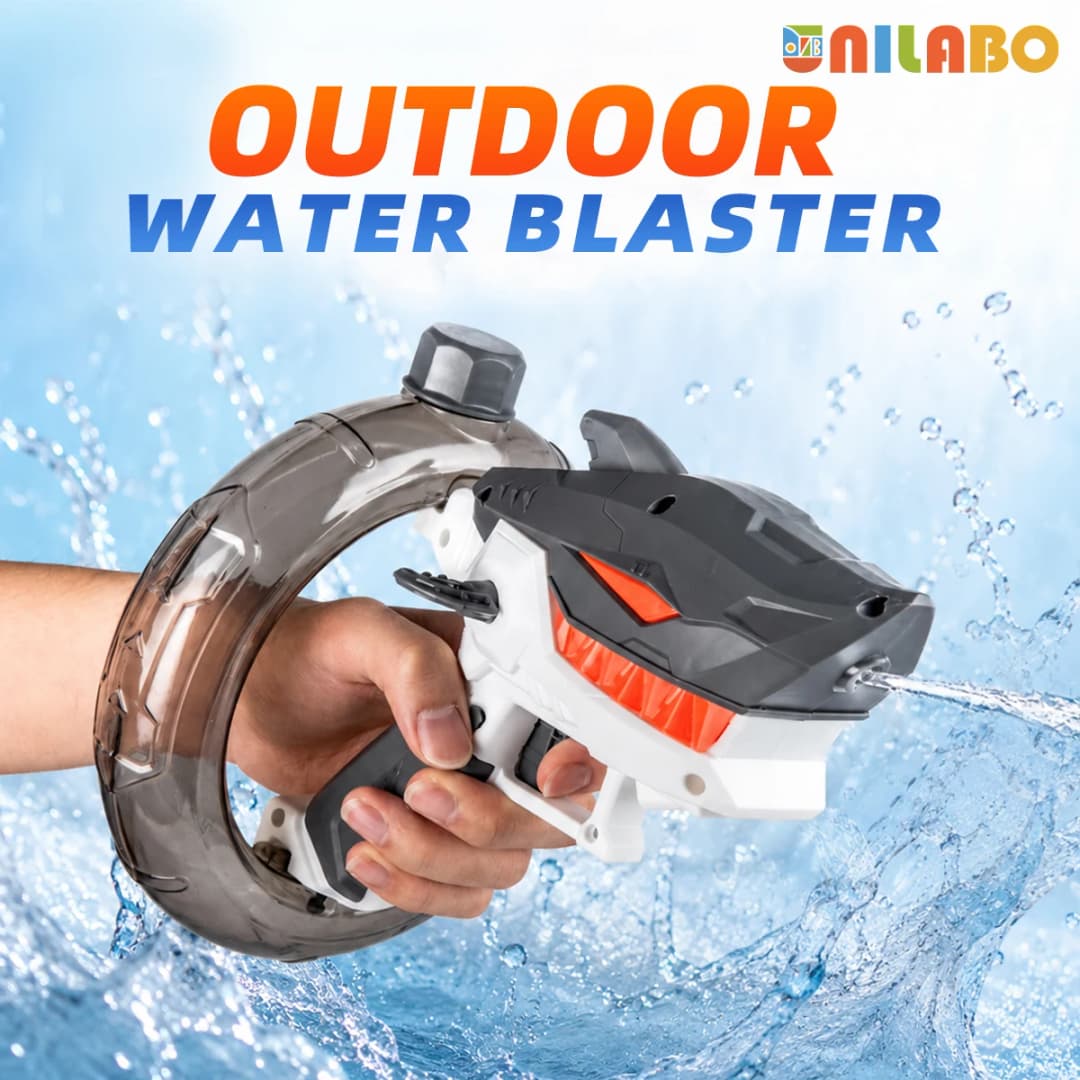 Unilabo Electric Water Gun - Battery Powered With Water Bottle Attachment - Perfect For Kids & Adults Outdoor Fun - 3