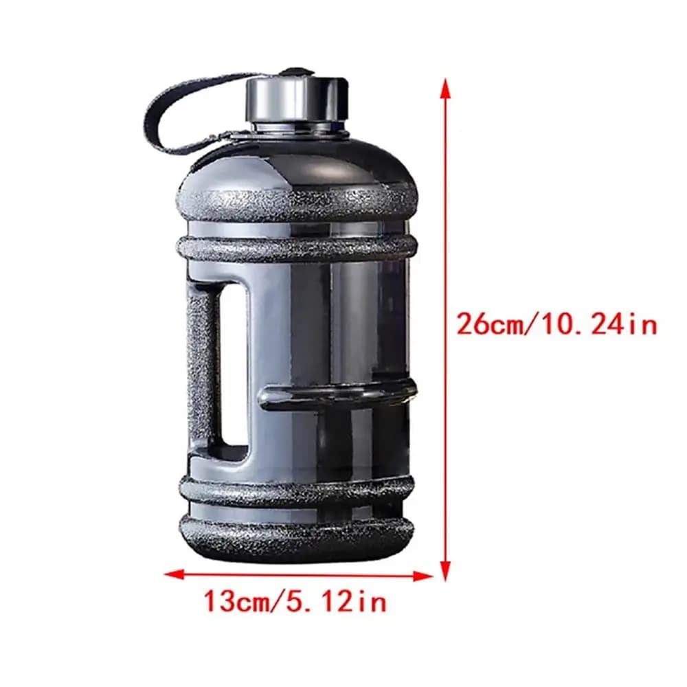2L PETG Large Capacity Water Bottle Training Sports Workout Drink Bottle Shaker Bottle With Handle Outdoor Gym Gallon Bottle - 6