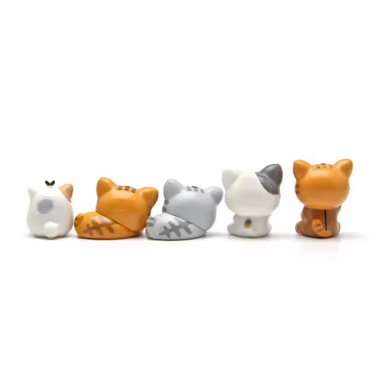 5pcs Rilakkuma Action Figures Cute Relax Bear Doll Kids Classic Toys Car Model Ornaments Home Decoration Children Gift Hot Sales - 4