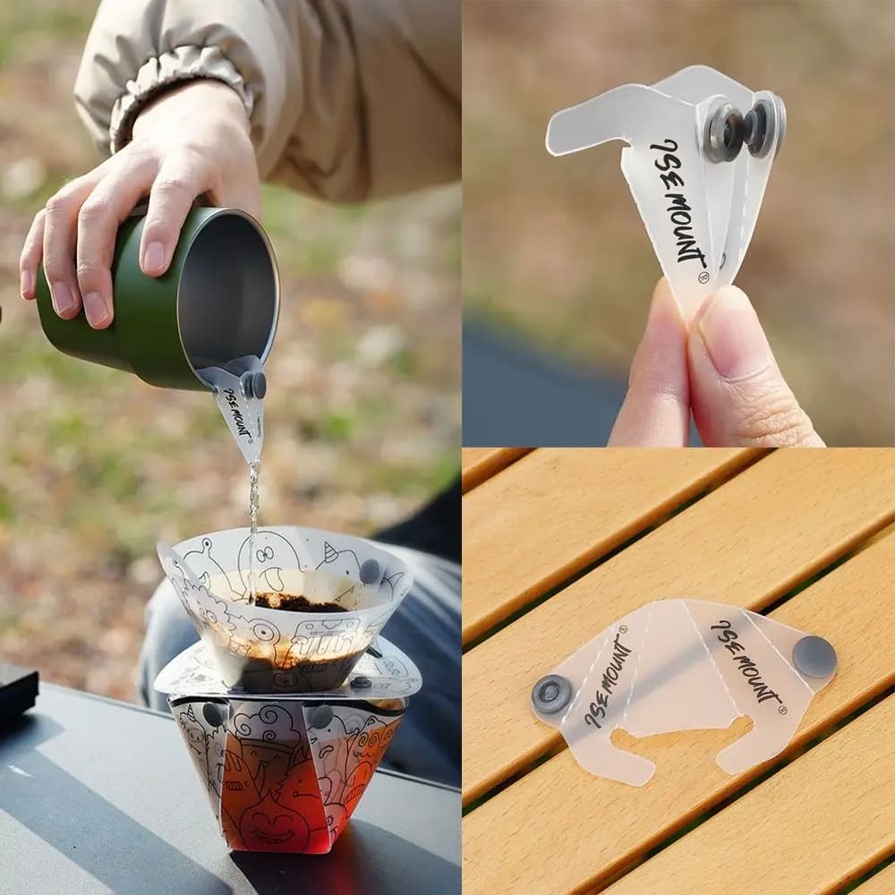 Easy To Install Portable Outdoor Camping Bowl Drain Spout PP Versatile Hand Drip Coffee Guide Nozzle Extended Mouth Camping Tool