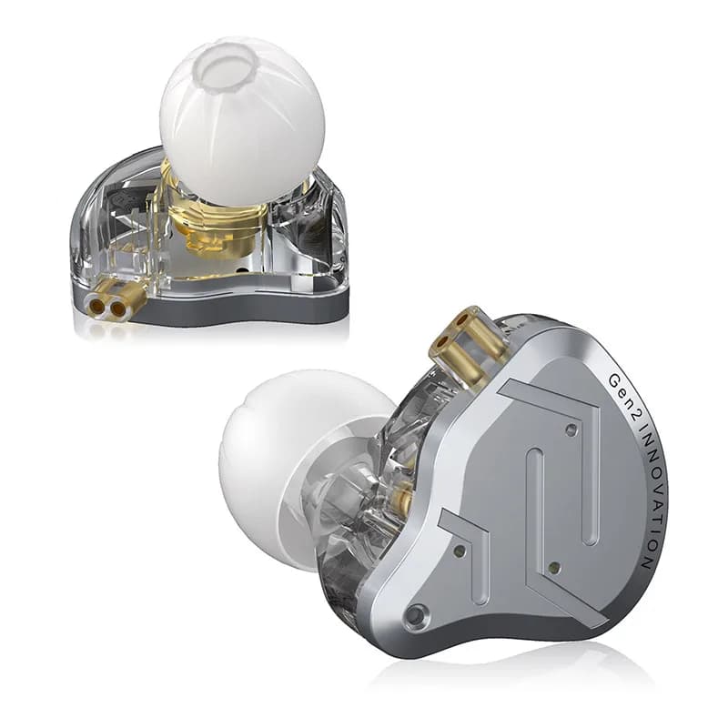 KZ ZSN Pro 2 metal in-ear headphones 1ba + 1dd hybrid technology high fidelity bass monitor sport headphones with noise cancella - 4