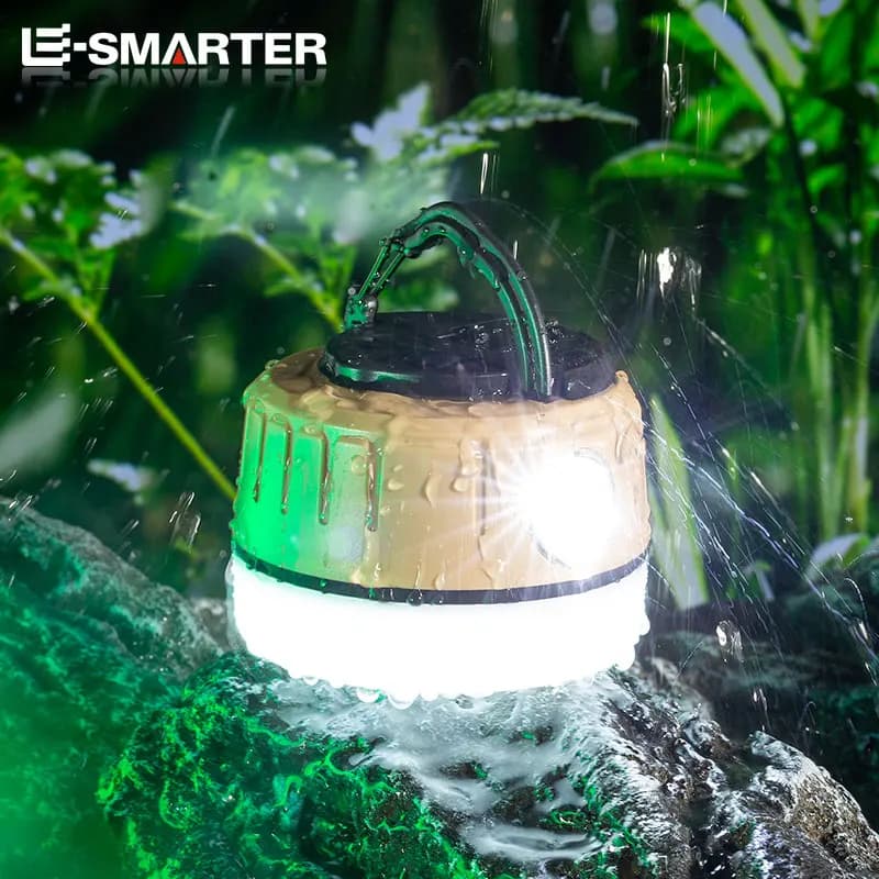 فانوس تخييم LED محمول متعدد الاستخدامات مع خطاف ومغناطيس - إضاءة طوارئ للتخييم والمشي والتسلق والشواء - 3