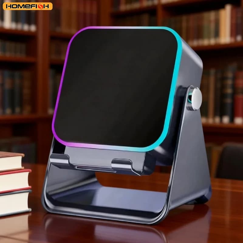 NEW 5 In 1 Auto-induction Wireless Induction Speaker 8 Mode RGB Light Phone Stand Surround Sound Portable Bluetooth Phone Holder - 5