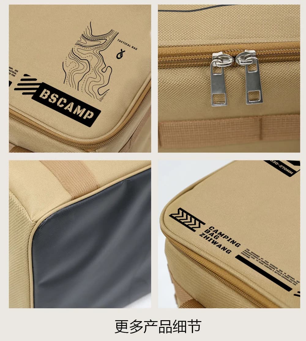 حقيبة تخزين تخييم تكتيكية 30-42 لتر صندوق قابل للطي معزول مقاوم للماء منظم أدوات مائدة نزهة معدات ميدانية - 3