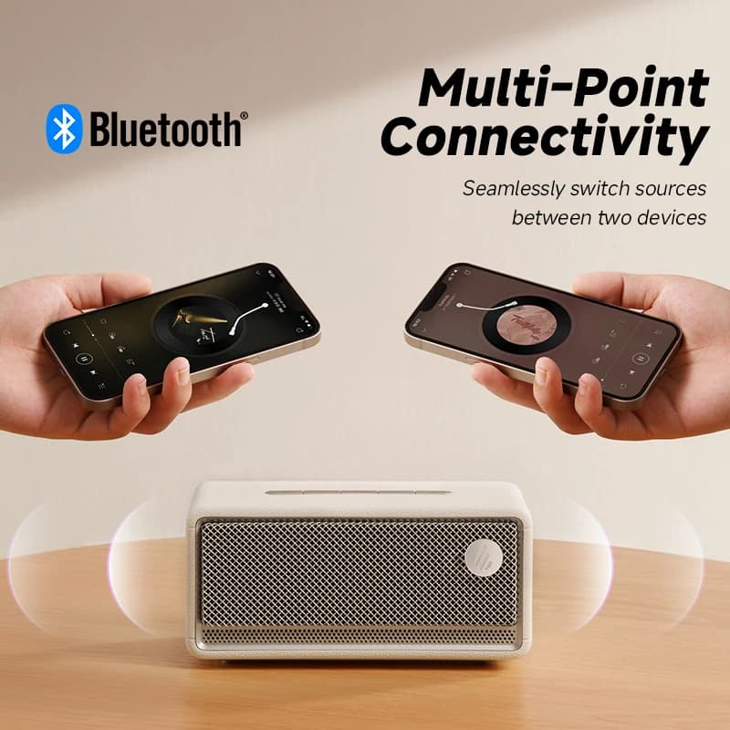 سماعة بلوتوث محمولة إديفيير ES60، سماعة صغيرة لاسلكية بقوة 36 واط RMS، مقاومة للماء IP66، بطارية طويلة الأمد للاستخدام الخارجي - 5