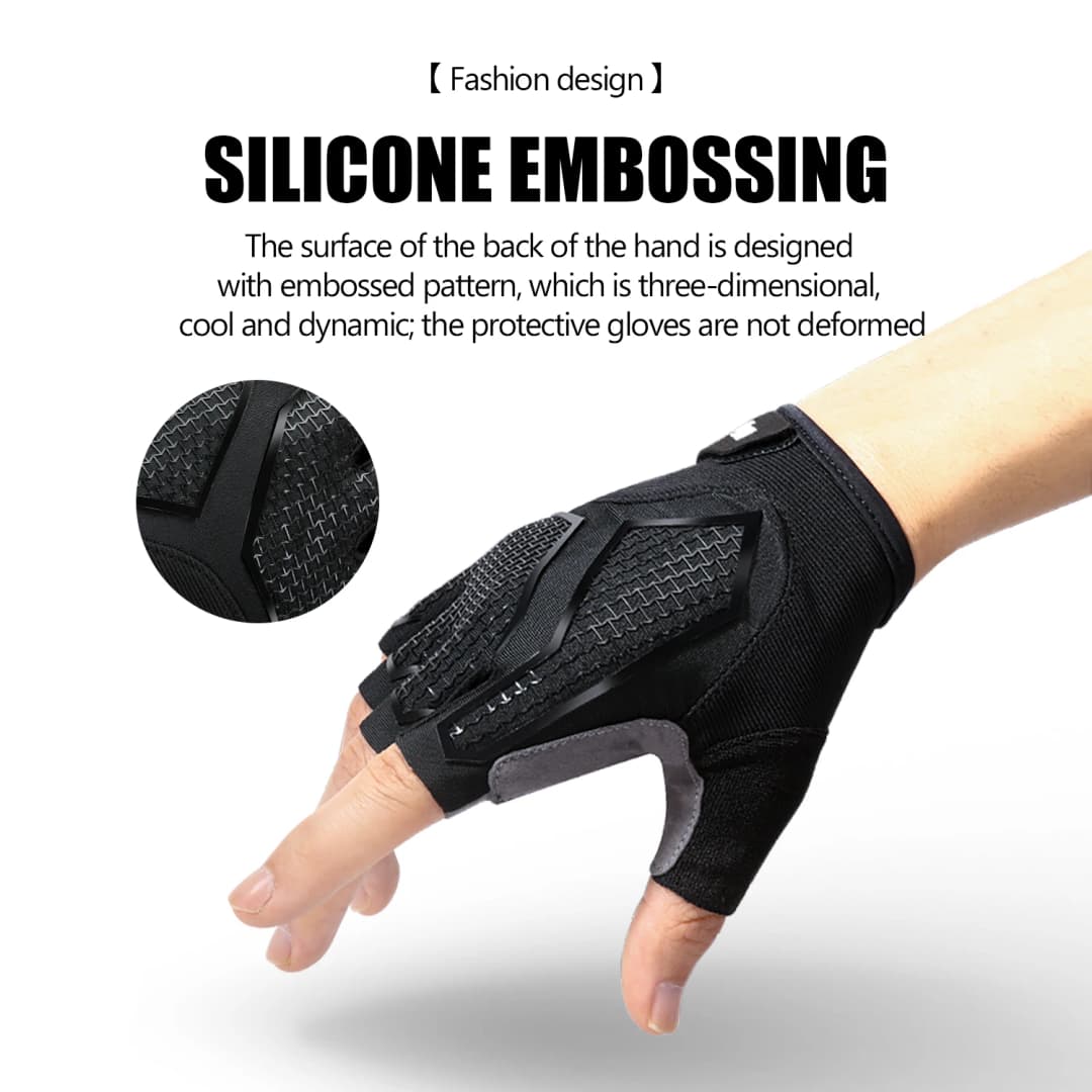 New Half-Finger Men'S And Women'S Cycling Gloves Liquid Silicone Shock-Absorbing Breathable Sports Bike Fitness Gloves - 4