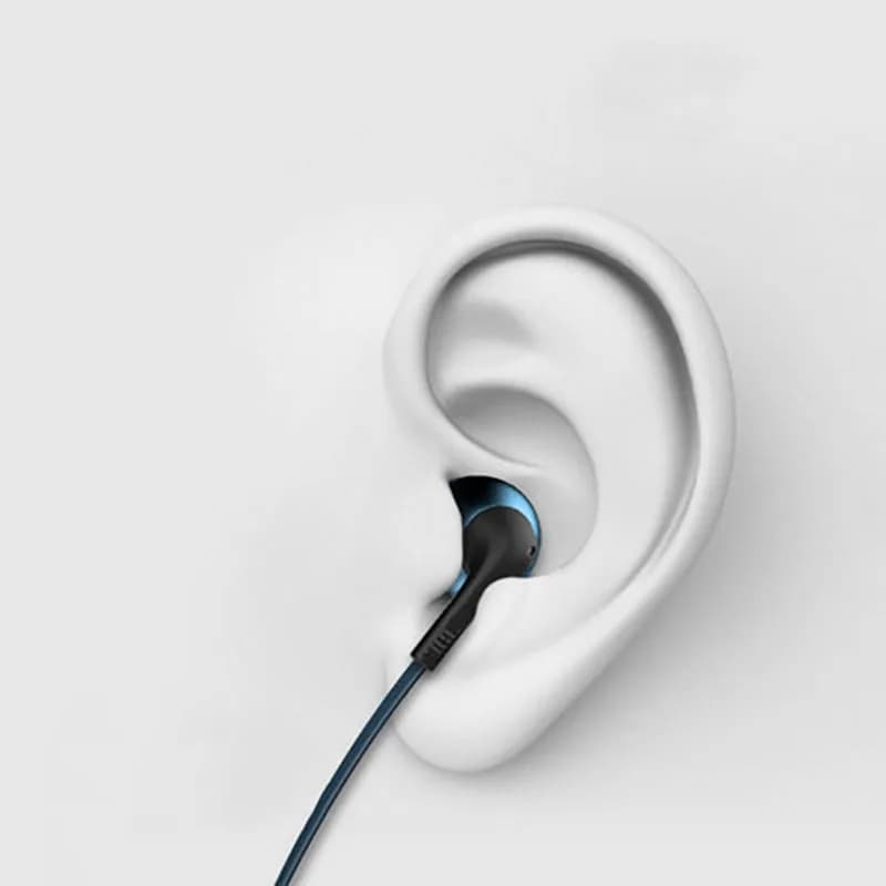 سماعات رأس شبه داخل الأذن JBL T205، سماعات رياضية سلكية مع ميكروفون، واجهة 3.5 ملم للهواتف والألعاب - 5