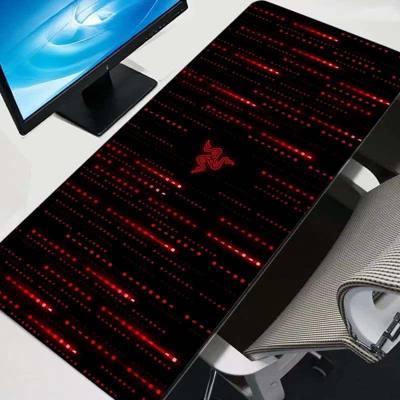 Mousepad Gamer Computer Accessories Keyboard Pad Razer Logo Table Mat Soft Mouse Pad Company Gaming Laptop Desk Accessory PC Mat - 3