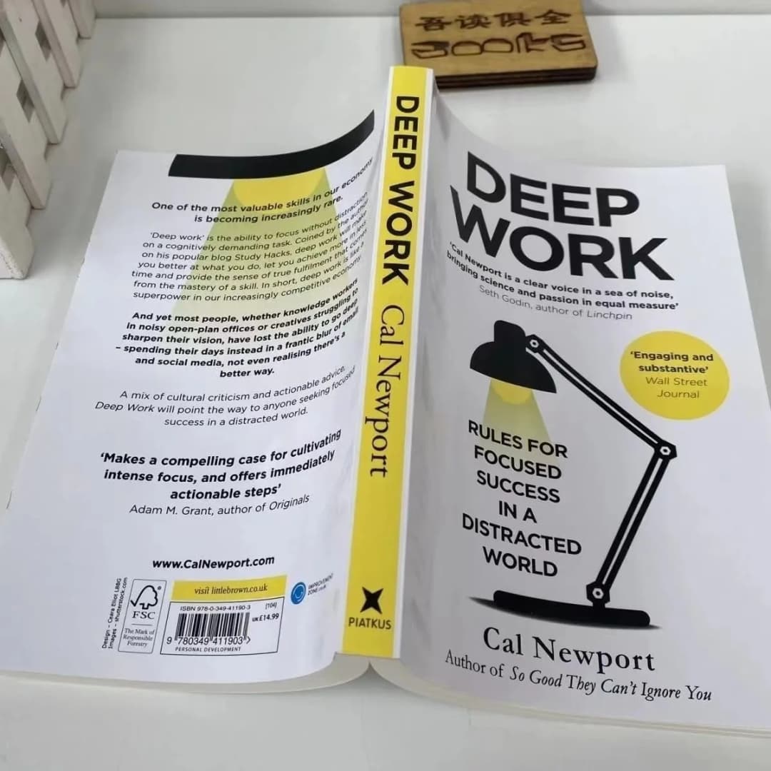 Deep Work By Cal Newport Rules For Focused Success in a Distracted World Novel Paperback In English - 3