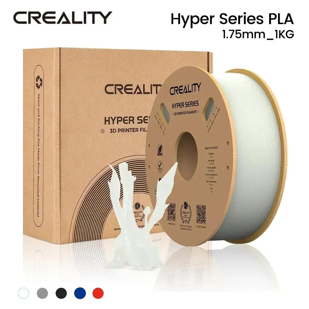 CREALITY Hyper Series PLA Filament 1.75mm Better Fluidity Faster Cooling High Precision for FDM Printers