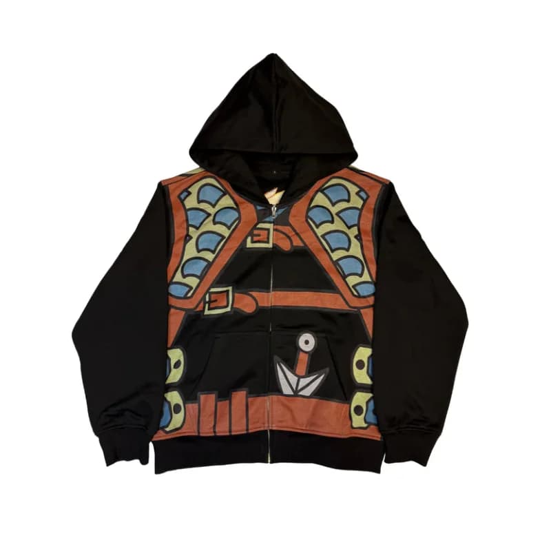 هودي أنيمي بشخصيات مطبوعة، ستايل شارع، 5 ألوان، ملابس يومية عصرية للرجال والنساء - 4