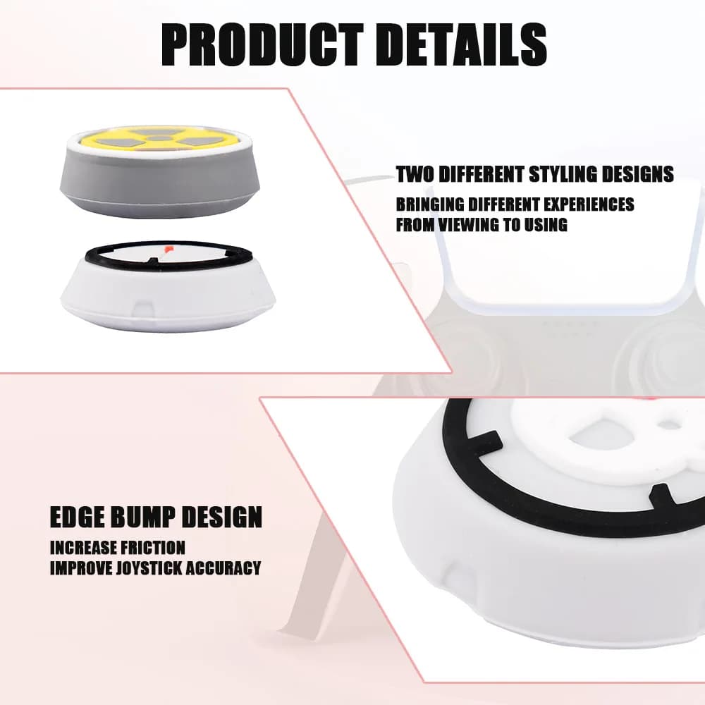 غطاء عصا تحكم من السيليكون لسوني PS5 وPS4 وPS3 وXbox One/360 Slim Series X/S Switch Pro غطاء عصا تحكم للألعاب - 5