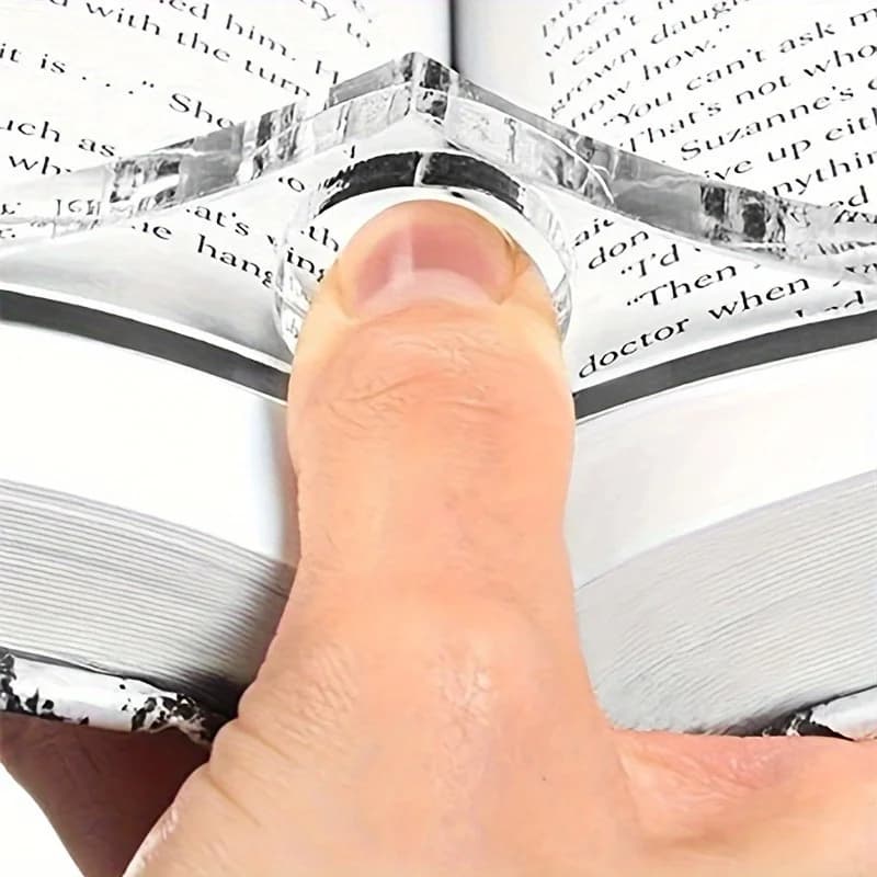 إشارة مرجعية موسعة لصفحة الكتاب من الأكريليك الشفاف