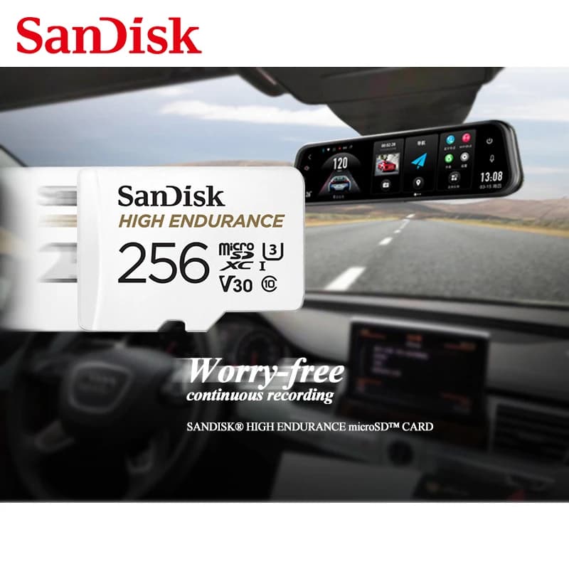 SanDisk High Endurance U3 V30 C10 Micro SD Card 32Gb 64Gb 128Gb 256Gb 512Gb MicroSDXC Memory Card 100M/s  for Dash Camera Video - 4