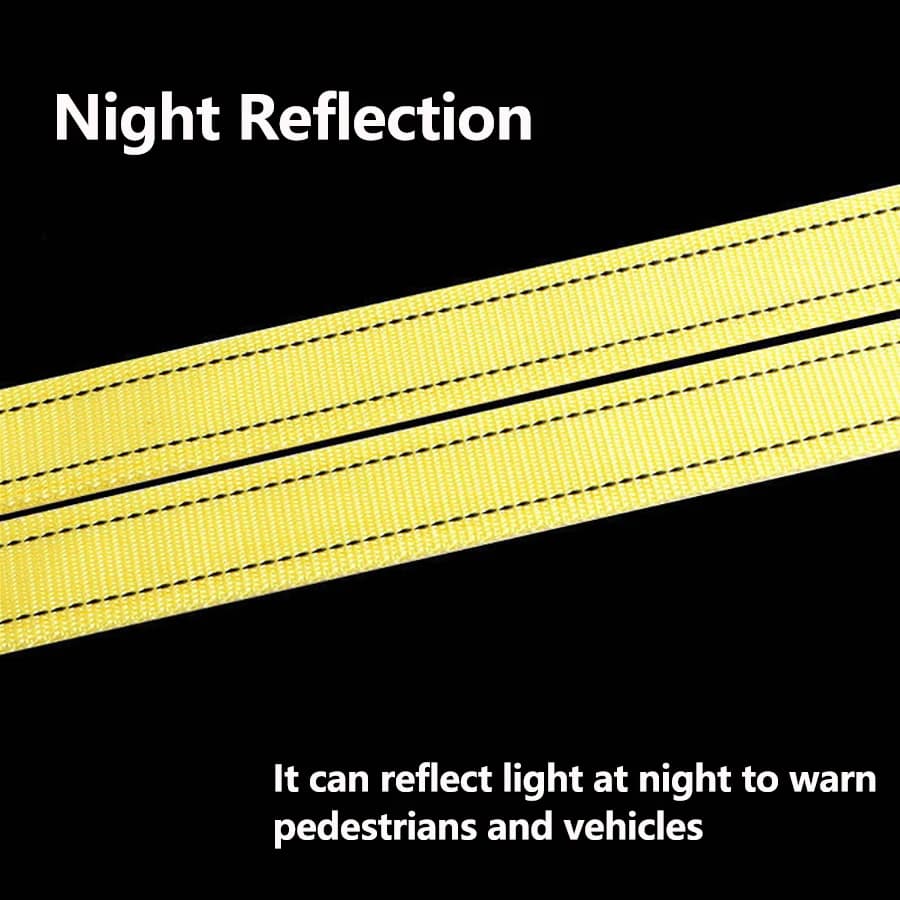 كابل سحب السيارة واجب ثقيل 5 طن حبل مقطورة حبل سحب حبل خطاف هوك فان طريق استرداد اكسسوارات السيارة - 5