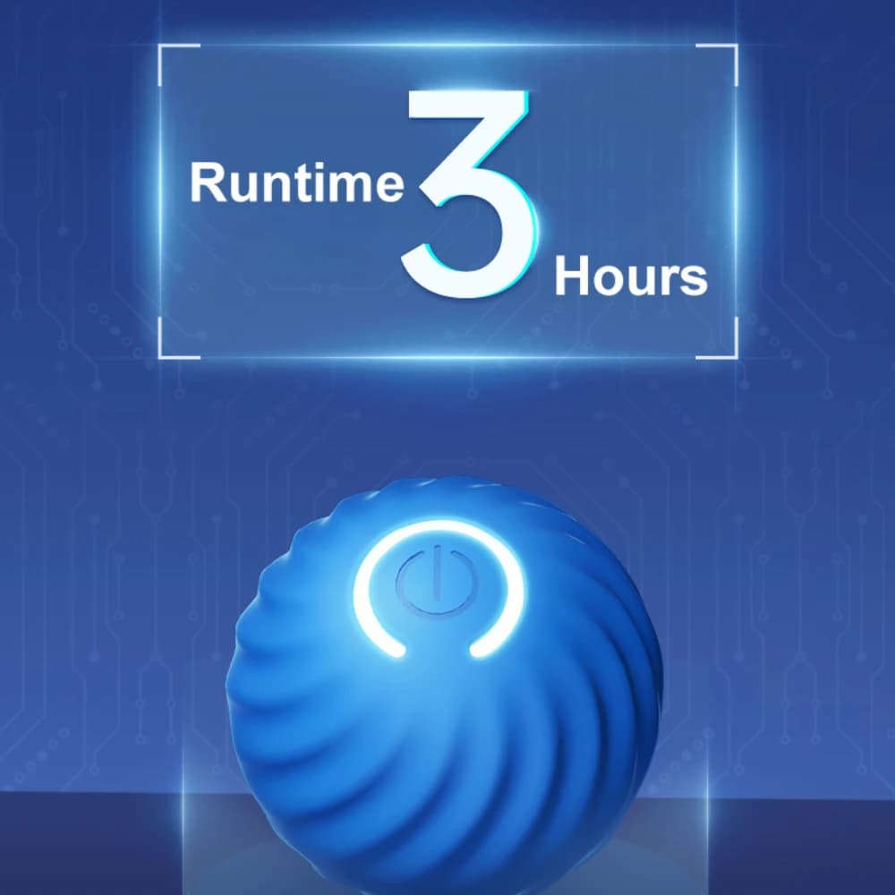 كرة قفز ذكية للكلاب والقطط، قابلة لإعادة الشحن، مقاومة للعض، لعبة تفاعلية لمطاردة الحيوانات الأليفة - 5