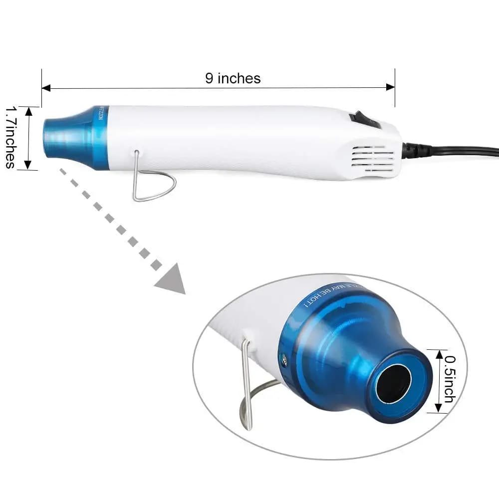 Hot Air Gun 220V/110V Heat Gun for DIY Crafts Candle Making Supplies Wax Melting Tools - 2