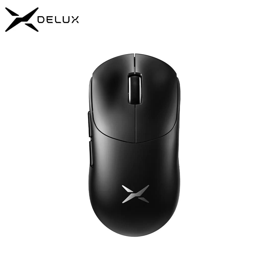 Delux M400 Wireless Gaming Mouse,24000DPI,1KHz Polling Rate,PAW3311,Tri-mode 500mAh Rechargable Mice for All Hands PC Gamer