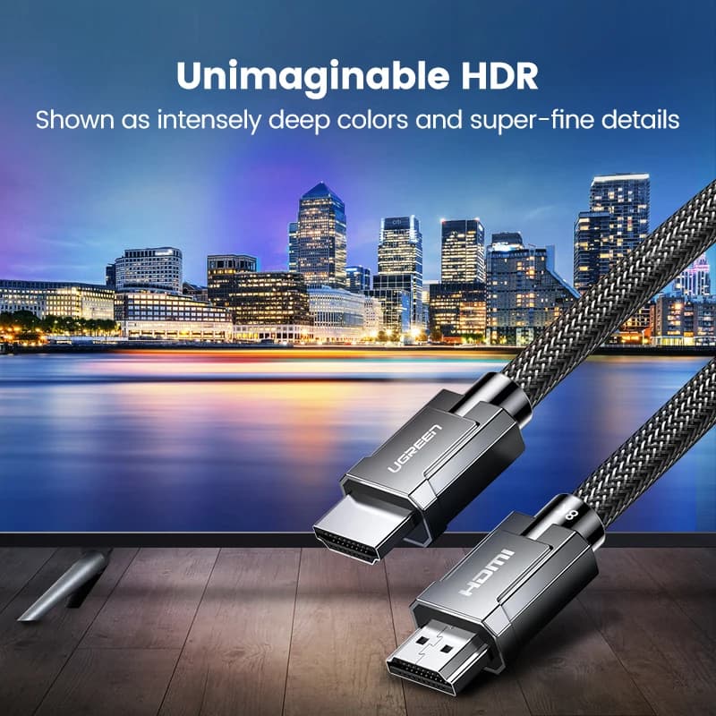 UGREEN 8K HDMI-Compatible Cable for Xiaomi TV Box PS5 Ultra High Speed Certified 8K@60Hz Cable 48Gbps eARC Dolby Vision - 3