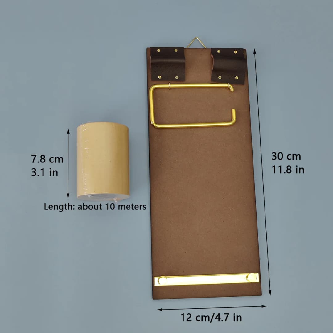 مشابك لوحة مذكرة كلاسيكية، يمكن تمزيق أوراق الملاحظات اللاصقة، أوراق غير لاصقة، قائمة طلبات مكتوبة بخط اليد - 6