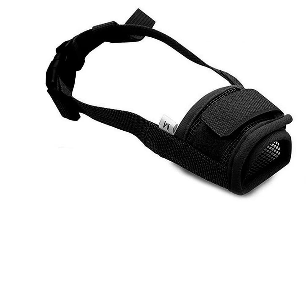 Anti Barking Dog Muzzle For Small Large Dogs Adjustable Mesh Breathable Pet Mouth Muzzles For Dogs Nylon Straps Dog Accessories - 4