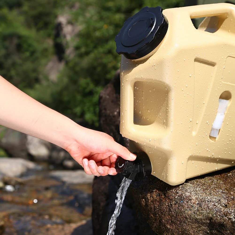 10/11/12L Outdoor Water Bucket Large-Capacity Portable Water Bag Container with Faucet Driving Water Tank for Picnic Hiking - 5