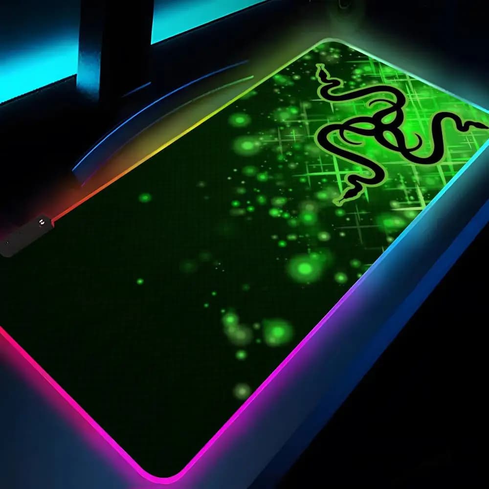 Razer Mouse Pad XXL RGB Gaming Mouse Pad HD Gamer Accessories Large LED Light MousePads PC Carpet With Backlit - 6