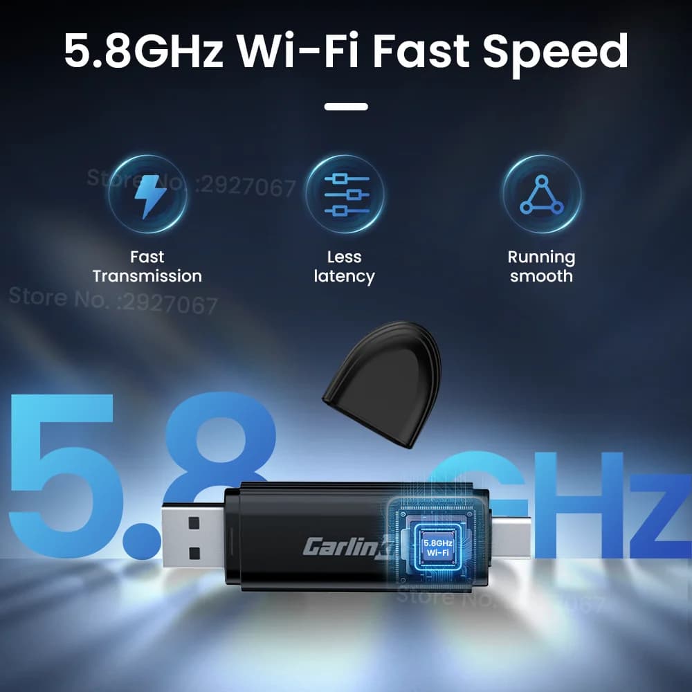 CarlinKit MINI 5.0 Pro Wireless CarPlay Adapter Plug & Play Smart CarPlay Box USB Dongle for OEM Car WiFi Bluetooth Auto Connect - 5