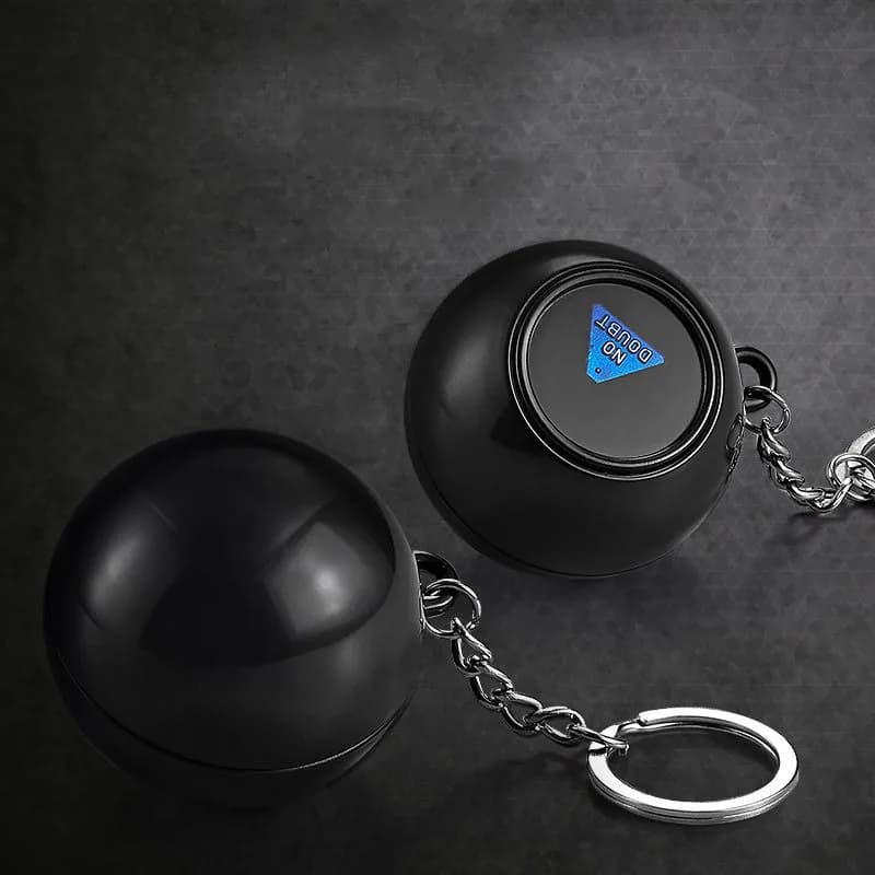New 4.5CM Solid Color No Prints Magic Prophecy Ball Magic Prop For Men and Women Toys Christmas Key Chain Party Gift Wholesale - 2