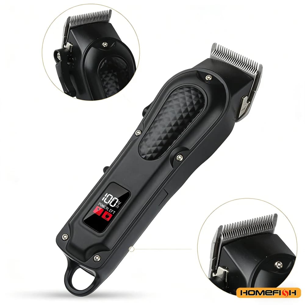 ماكينة قص شعر واحترافية قابلة للشحن عبر USB، ماكينة تشذيب اللحية، لاسلكية، هدية مثالية للرجال