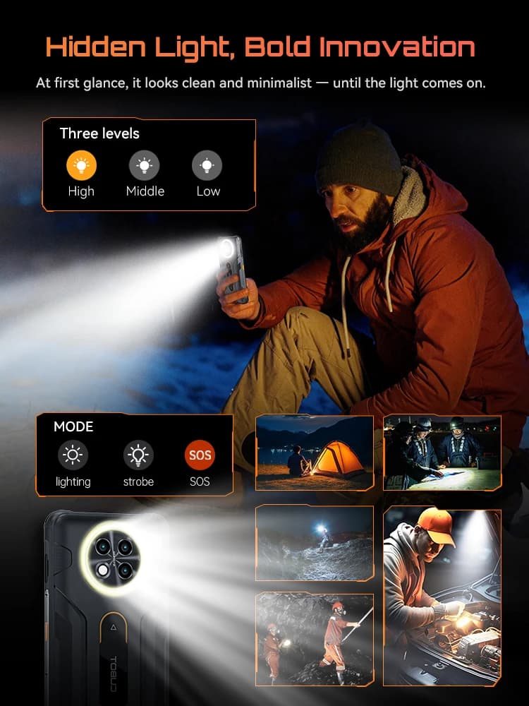 Rugged Smartphone Android 16, Cubot KingKong ACE 5, 20GB RAM(8+12GB), 256GB ROM, 10200mAh Battery, 6.745" 120Hz Screen, 48MP,NFC - 6