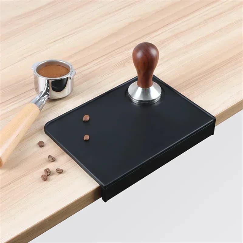 Silicone Coffee Tamper Mat Tamping Anti-skid Corner Edge Pad Office Bar Household Espresso Tamping Mat Coffeeware Accessories - 2