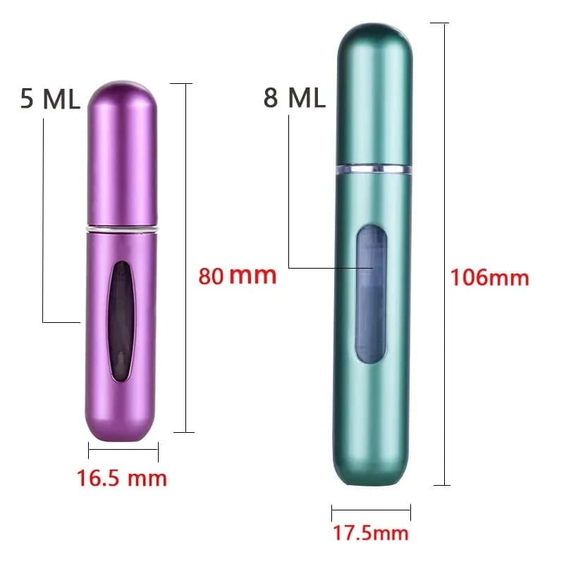Refillable Mini Perfume Bottle Portable Cosmetic Bottle Spray Bottle Atomizer Spray Container Travel Refillable Bottles 8ml /5ml - 6