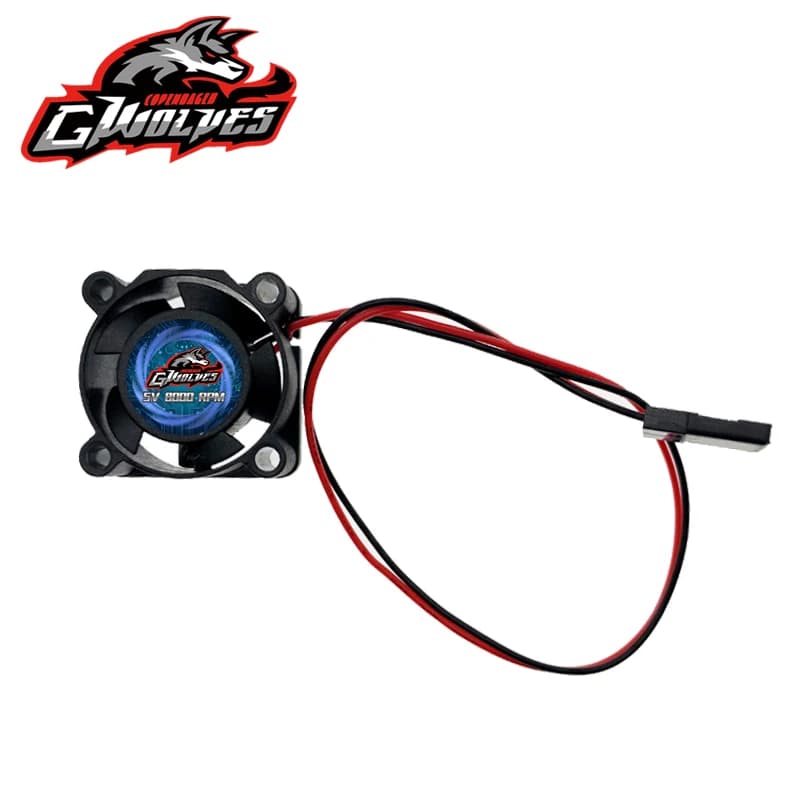 RC fan 25/30/35/40/50mm 8000RPM 5V-7V DC High wind cool Motor ESC fan heat sink 30/60/120/150A ESC 36/42mm motor futaba plug - 2