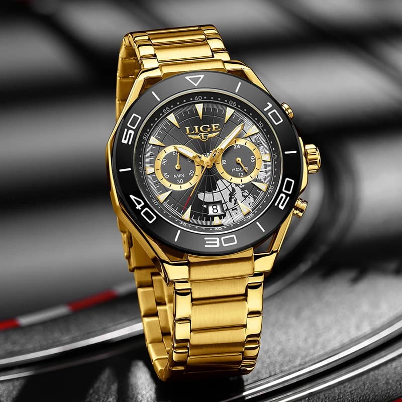 LIGE Top Brand Luxury Mens Watches Casual Business Watch Men Fashion Waterproof Military Men's Quartz Wristwatch Montre Homme - 4