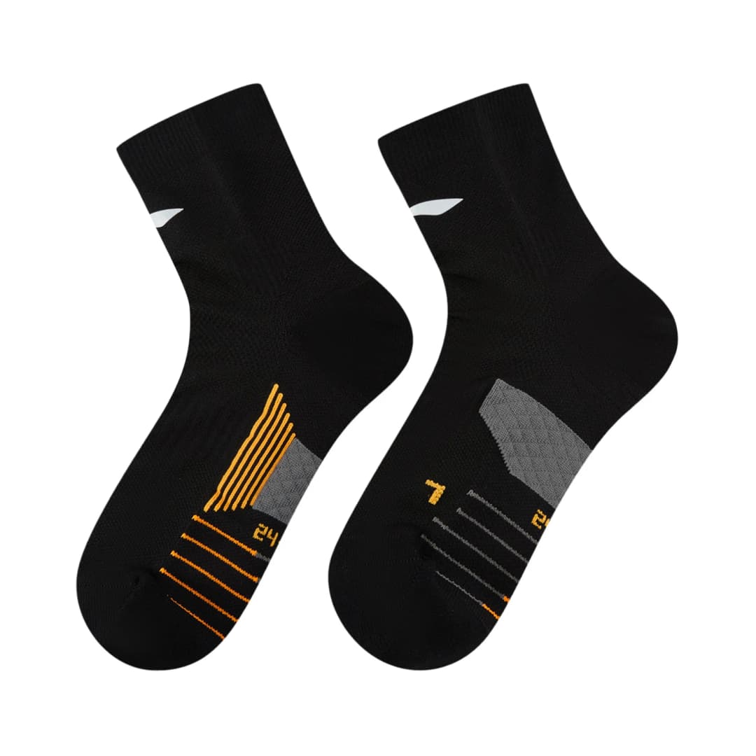 Li-Ning Unisex Running Socks  LN BACTERIA PROOF 55%Polyester 33.9%Polyamide 11.1%Elastane LiNing Soft Reflective Socks AWSW089 - 6
