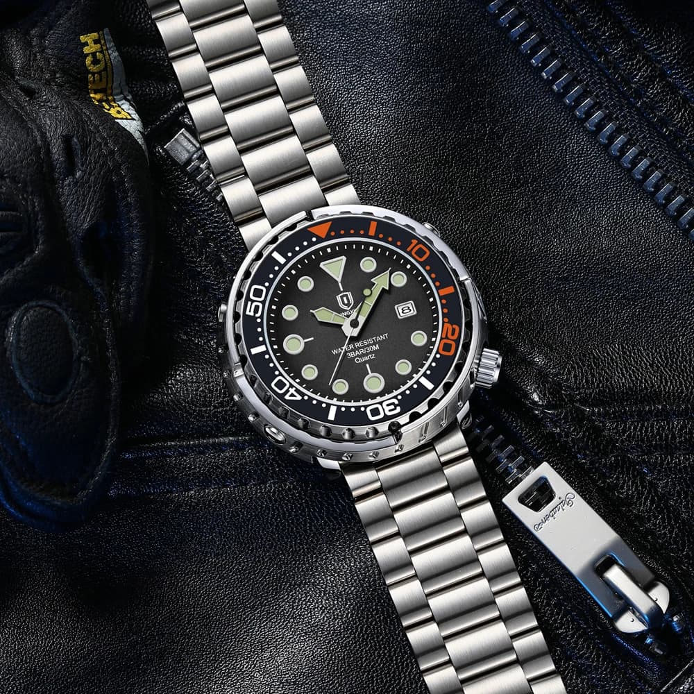 ساعة رجالي جديدة فاخرة مقاومة للماء مضيئة بتاريخ، ساعات رياضية، ساعة يد كوارتز للرجال، ريلوجيو ماسكولينو - 4